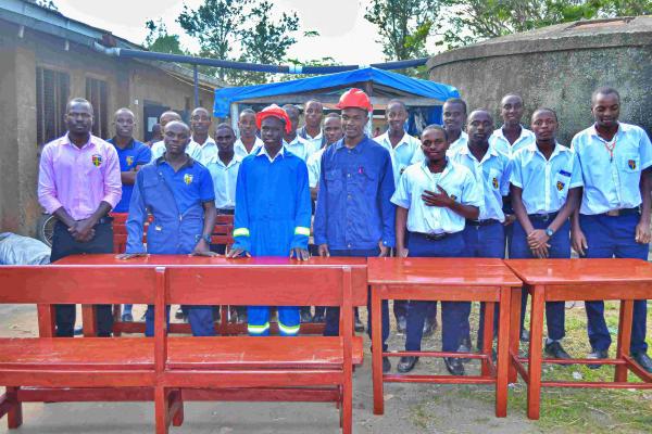 Technology& Design students craft tables and chairs, showcasing practical skills in furniture making